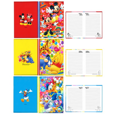 ディズニーA5カバー付きノート １２入