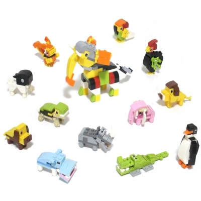 ブロックコレクション アニマルズ １２入