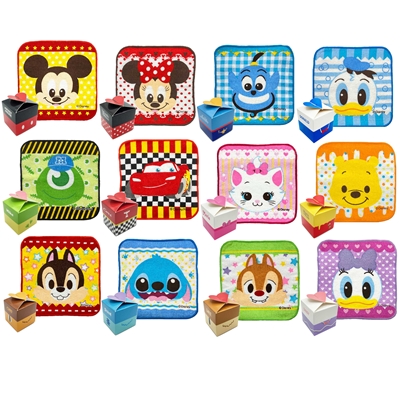 駄菓子 通販 ディズニーギフトボックス入りミニタオル 駄菓子 イベント用品を卸価格で通販 あおい玩具