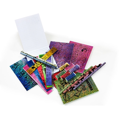 ディズニーキラキラ５点文具セット １２入