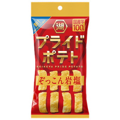 湖池屋 プライドポテト ひとくちカット ぞっこん岩塩 ６入