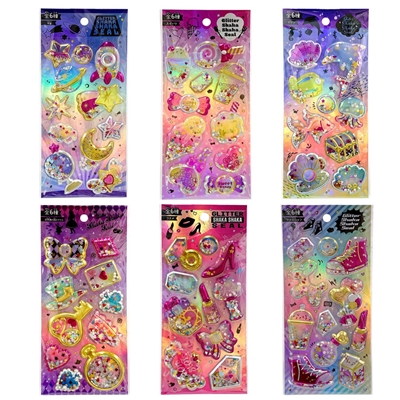 グリッターシャカシャカシール １２入