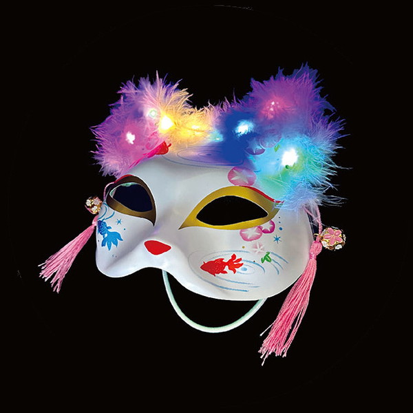 光る！ねこ半面 １２枚入