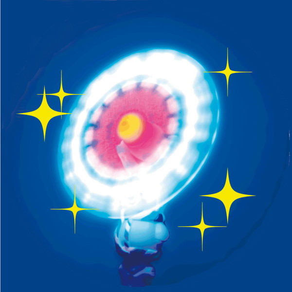 光る！音付スノーマンスティック