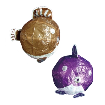 紙フーセン ふぐ１号（２色セット） １セット