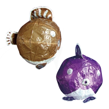 紙フーセン ふぐ４号（２色セット） １セット