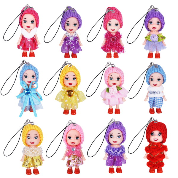 カラフルミニドールストラップ １２入