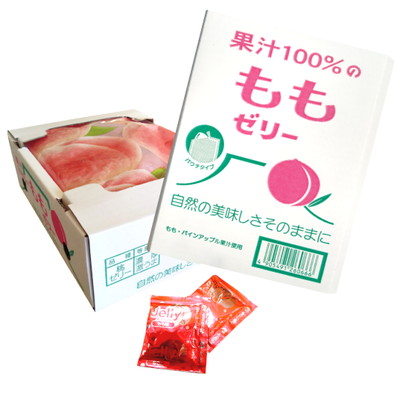 果汁100％ゼリーＢＯＸパウチ もも味 １８個入