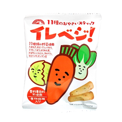 駄菓子 通販】前田製菓 11種のおやさいスティック イレベジ！ 駄菓子