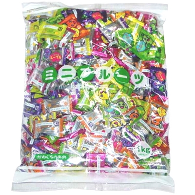 川口製菓 １kg入り ミニフルーツキャンディー １袋