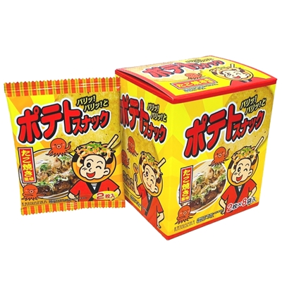 ポテトスナック たこ焼き風味 ２枚×８袋入