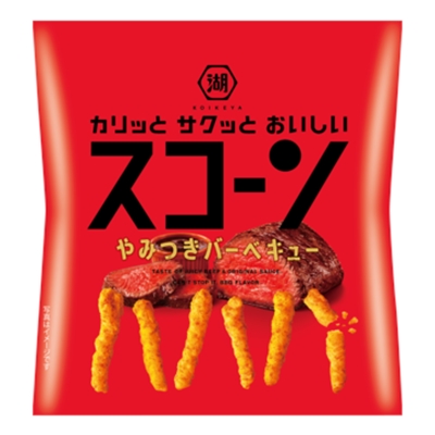 湖池屋 スコーン やみつきバーベキュー33ｇ ２４入 【送料サービス対象外商品】