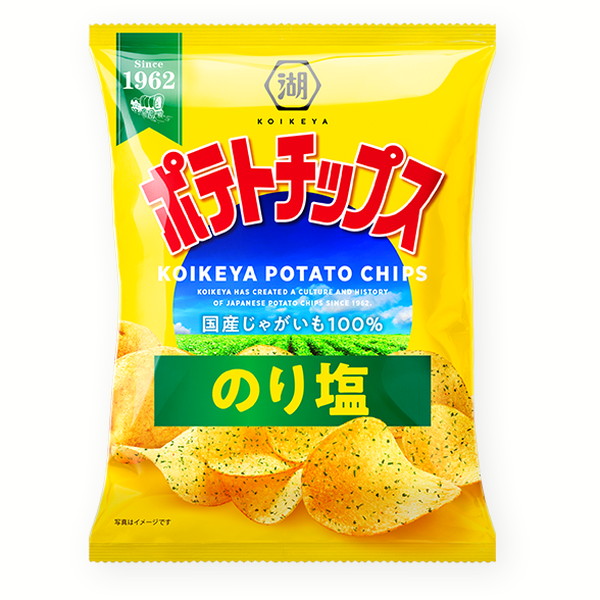 湖池屋 ポテトチップスのり塩25ｇ ２４入 【送料サービス対象外商品】