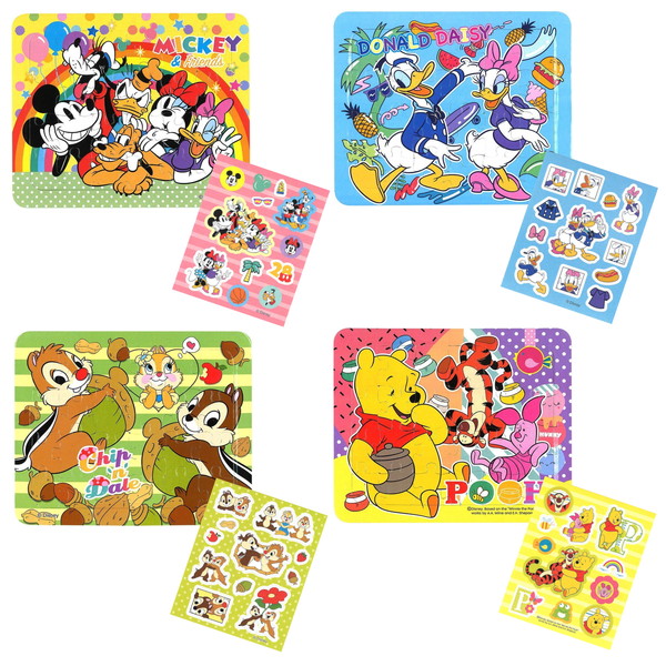 ディズニーパズル＆シールセット ２４入
