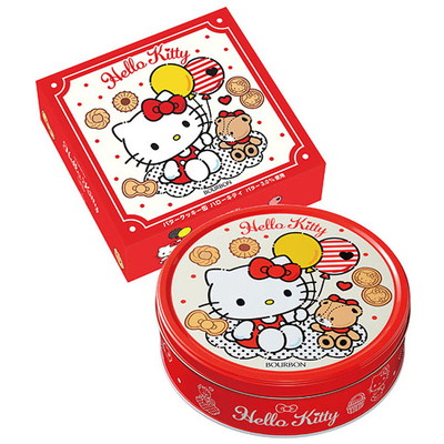 ブルボン バタークッキー缶ハローキティ