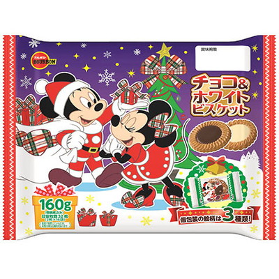 ブルボン ディズニーチョコ＆ホワイトビスケット クリスマス