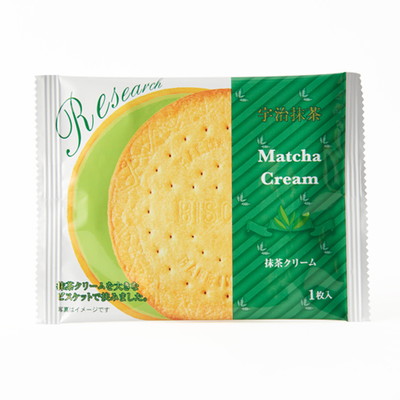 抹茶クリームサンドビスケット リサーチ １０入