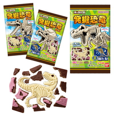 キャラパキ 発掘恐竜チョコ １４入