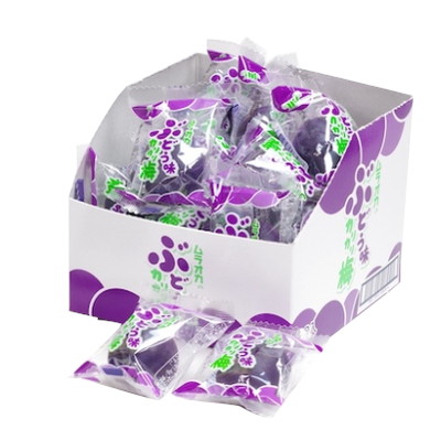 駄菓子 通販】ムラオカのぶどう味カリカリ梅 駄菓子・イベント用品を卸