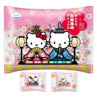 ハローキティー桜餅風味マシュマロ