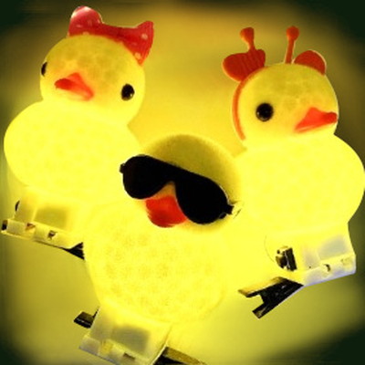 光るアヒルクリップ １２入