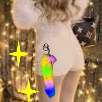 駄菓子 通販】光る！もふもふレインボーしっぽKH 駄菓子・イベント用品