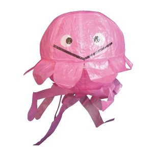 紙フーセン くらげ ピンク １枚