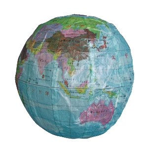 紙フーセン 地球３号 １枚