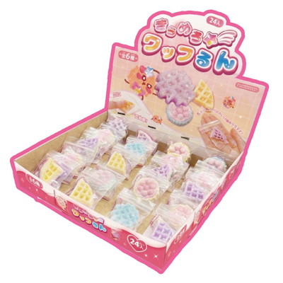 駄菓子 通販】スイーツスクイーズ きらめろワッフるん 駄菓子