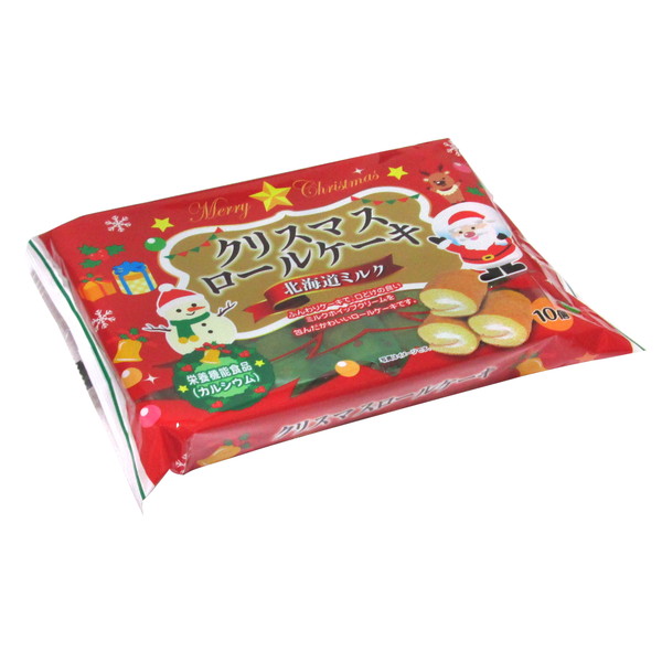 クリスマスロールケーキ 北海道ミルク