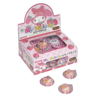 マイメロディーレリーフチョコ（イチゴ味）おみくじ付 ５０入