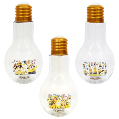 通販 ミニオンズフラッシュカラフル電球ボトル500ml 駄菓子 イベント用品を卸価格で通販 あおい玩具