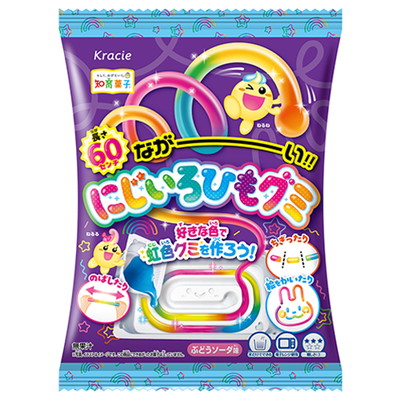 ながーい にじいろひもグミ ７入