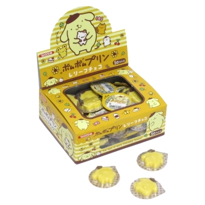ポムポムプリンレリーフチョコ（プリン味）おみくじ付 ５０入