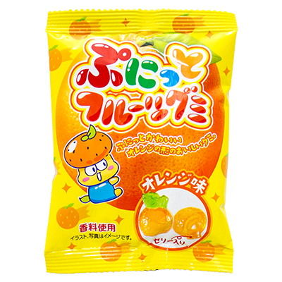 ぷにっとフルーツグミ オレンジ味 ２４入
