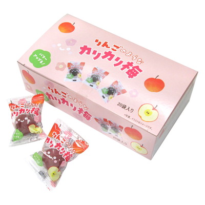 りんごのようなカリカリ梅（箱入り） ２０粒入