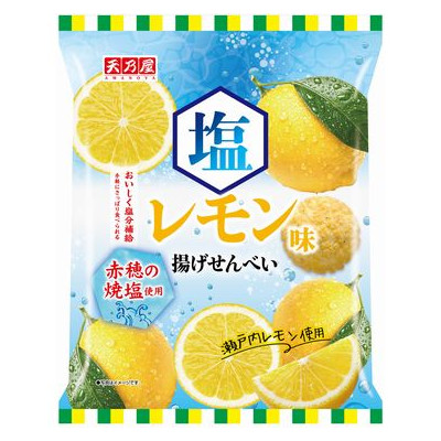 塩レモン味 揚げせんべい １２入