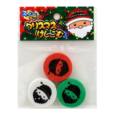 スノーキッズ クリスマスけしごむ 駄菓子・イベント用品を卸価格で通販