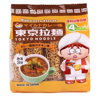 東京拉麺マイルドカレー１２０ｇ（30ｇ×4P）×１２袋入