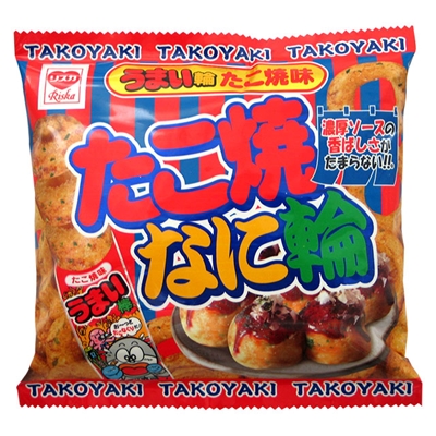 リスカ うまい輪たこ焼き味20ｇ ３０袋入 【送料サービス対象外商品】