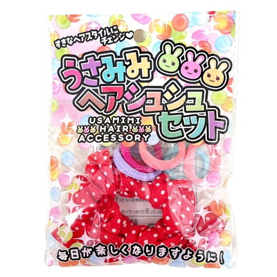 駄菓子 通販】うさみみヘアシュシュセット 駄菓子・イベント用品を卸