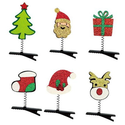 ゆらゆらクリスマスヘアクリップ ２５入