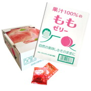 果汁100％ゼリーＢＯＸパウチ もも味 １８個入