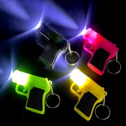 ミニピストルライトキーホルダー ２４入