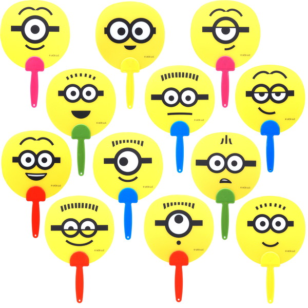 ミニオンズ顔柄ミニうちわ ２４入