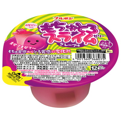 もちゅとろスライムゼリー グレープ味 １２入