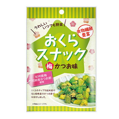 おくらスナック梅かつお味 １０入