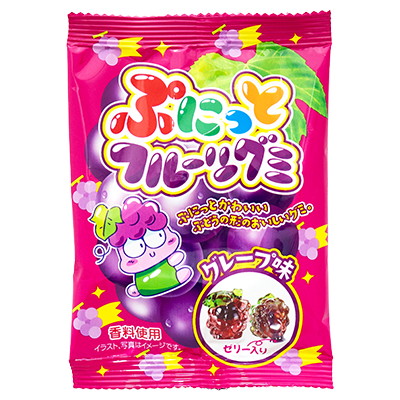 ぷにっとフルーツグミ グレープ味 ２４入