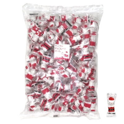 駄菓子 通販 クリスマス サンタのチョコレートボール500ｇ 約150個 駄菓子 イベント用品を卸価格で通販 あおい玩具