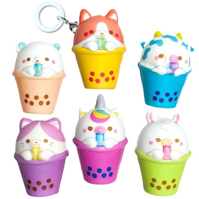 スクイーズチャーム タピオカアニマル １２入